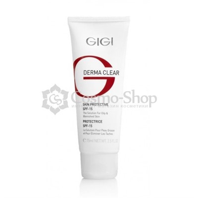 GiGi Derma Clear Protective SPF-15/ Крем увлажняющий защитный SPF-15 75 мл ( под заказ)
