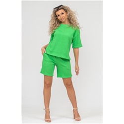 Женский костюм с шортами 36645 Зеленый