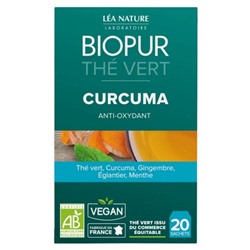 Biopur Th? Vert Curcuma Anti-Oxydant 20 Sachets