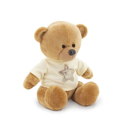 Мягкая игрушка «Медведь Топтыжкин» звезда, цвет коричневый 25 см