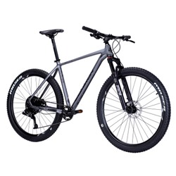 Велосипед горный COMIRON ZIRCON II 29-21", L-TWOO 1*12S, воздушная вилка, гидравлика, цвет: чёрный met charcoal