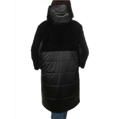 209 BLACK Пальто зимнее женское VISDEER (верблюжья шерсть)