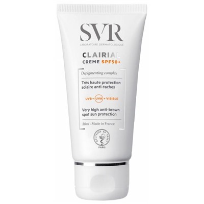 SVR Clairial Cr?me SPF50+ Tr?s Haute Protection Solaire Anti-Taches 50 ml