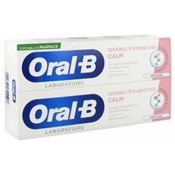 Oral-B Dentifrice Sensibilit? and Gencives CALM Lot de 2 x 75 ml