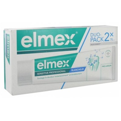 Elmex Sensitive Professional Blancheur Lot de 2 x 75 ml
