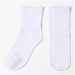 Носки для девочек, цвет белый, размер 18-20 (18-26)