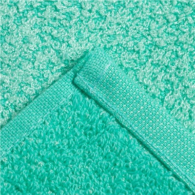 Полотенце махровое Этель цвет светлая бирюза 30х60см, 350 г/м2, 100% хлопок