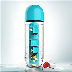 Бутылка для воды с Pill Box