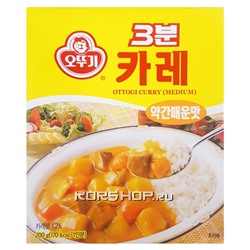 Среднеострый готовый соус карри Ottogi, Корея, 200 г Акция