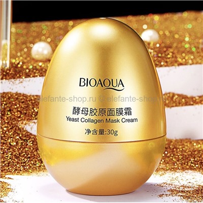 Крем-маска для лица с коллагеном Bioaqua Yeast Collagen Mask Cream, 30 гр