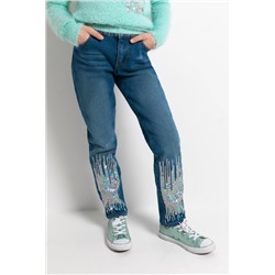 Брюки джинсовые (утепленные) детские для девочек Tercia