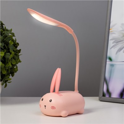 Настольная лампа "Милый зайчик" LED 3Вт USB белый 9х7х18 см RISALUX