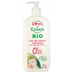 Love and Green Lait de Toilette Hydratant Bio 500 ml