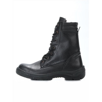 05-9008 BLACK Ботинки зимние мужские (искусственная кожа, искусственный мех)