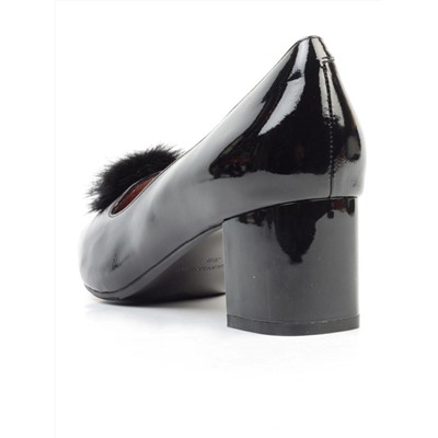 06-DB23-8 BLACK Туфли женские (натуральная кожа)