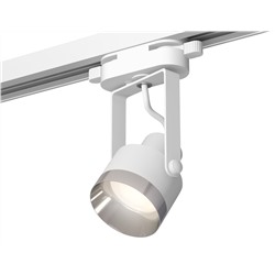 Комплект трекового однофазного светильника XT6601042 WH/PSL белый/серебро полированное MR16 GU10 (C6601, N6132)
