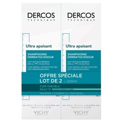 Vichy Dercos Ultra Apaisant Shampoing pour Cheveux Normaux ? Gras Lot de 2 x 200 ml