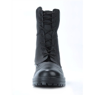 05-9007 BLACK Ботинки зимние мужские (искусственная кожа, искусственный мех)