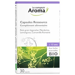 Le Comptoir Aroma Capsules Ressource aux Huiles Essentielles Bio 30 Capsules