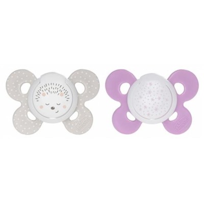 Chicco Physio Comfort Night 2 Sucettes Silicone 16-36 Mois