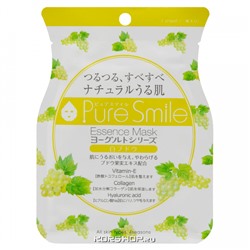 Маска для лица с йогуртовой эссенцией и экстрактом белого винограда Pure Smile Sun Smile, Япония, 23 мл Акция