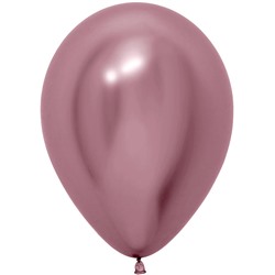 В1805 шар розовый хром 14х35 50шт