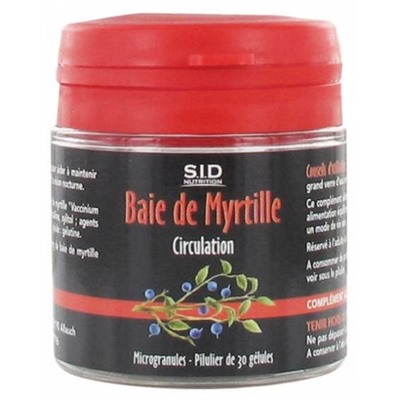 S.I.D Nutrition Circulation Baie de Myrtille 30 G?lules