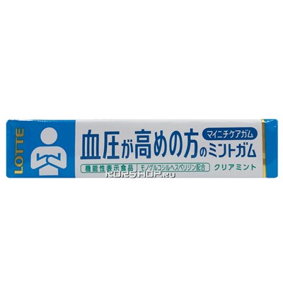 Жевательная резинка без сахара для гипертоников "Чистая мята Майничи" Lotte, Япония, 21 г. Акция