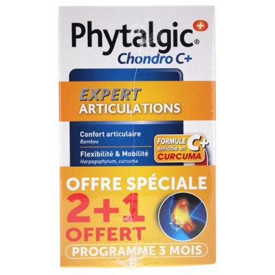 Nutreov Phytalgic Chondro C+ Expert Articulations Lot de 3 x 60 Comprim?s