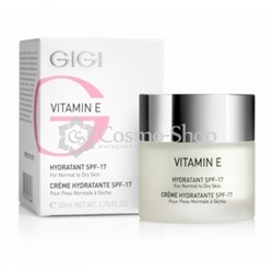 GiGi Vitamin E Hydratant SPF-17 For Normal To Dry Skin/ Увлажняющий крем для нормальной и сухой кожи SPF-17,  50мл
