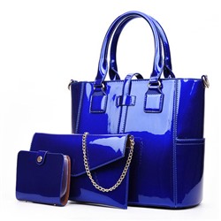 Комплект сумок из 3 предметов, арт А39, цвет:синий