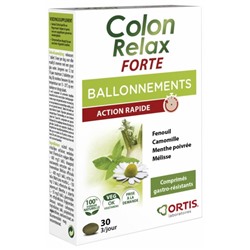 Ortis Colon Relax Forte Ballonnements 30 Comprim?s