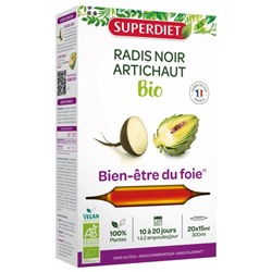 Superdiet Radis Noir - Artichaut Bio 20 Ampoules