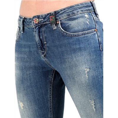 джинсы женские средне голубой