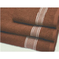 Набор махровых полотенец 3 шт коричневый