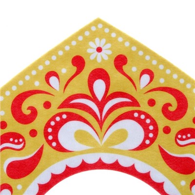 Карнавальный кокошник «Царица» из фетра, с блестками