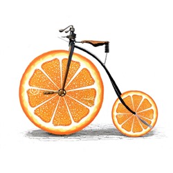 Декобокс. Апельсиновый велосипед 33*33 см