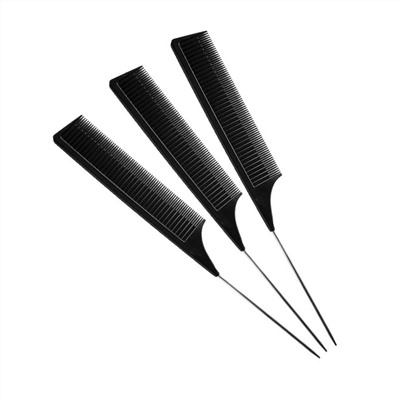 Nail Art Расчёска для мелирования узкая (металлическая спица), черный