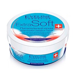 Eveline  Extra Soft  Крем 200мл ПИТАТЕЛЬНЫЙ для лица и тела, для любого типа кожи, Б