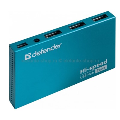 Разветвитель HUB USB 2.0 Defender Septima Slim 7Port (UM)