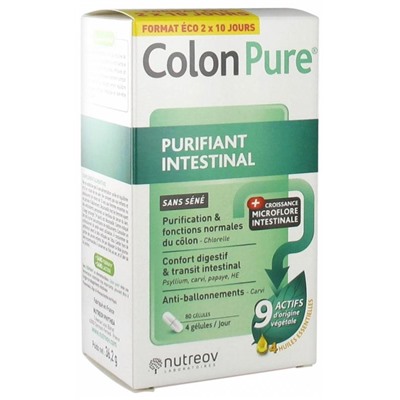 Nutreov Colon Pure Purifiant Intestinal 80 G?lules
