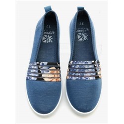 497687 01-02 синий текстиль женские туфли