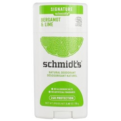 Schmidt s Signature D?sodorisant Stick Naturel Bergamote et Citron Vert 75 g