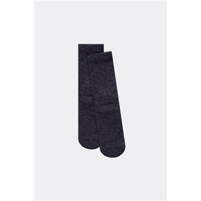 Детские носки высокие Термо 513T-1891 Темно-синий меланж