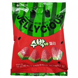 Жевательный мармелад Арбуз Jellycious Watermelon, Корея, 56 г Акция