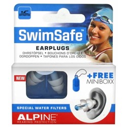 Alpine Hearing Protection Swimsafe Bouchons d Oreille + 1 Minibox