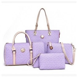 Набор сумок из 5 предметов, арт А16, цвет:фиолетовый