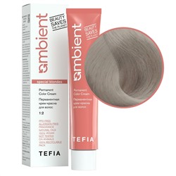 TEFIA Ambient 1011 Перманентная крем-краска для волос / Специальный блондин интенсивный пепельный, 60 мл
