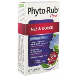 Nutreov Phyto-Rub Flash Nez and Gorge 10 Comprim?s