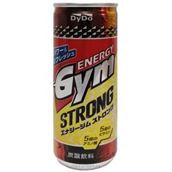 Безалкогольный газированный тонизирующий напиток Energy Gym Strong DyDo, Япония, 250 г Акция